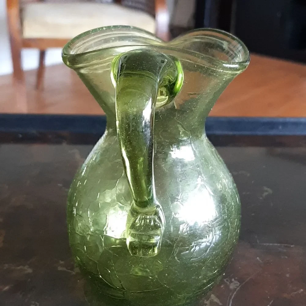 Vintage green pitcher